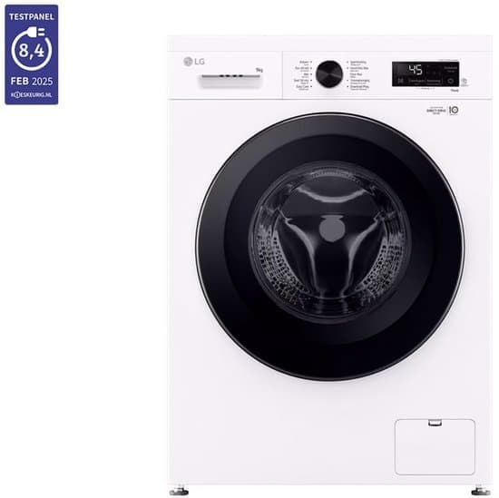 LG Wasmachine F4X1009NWB – 9 kg – Energielabel A