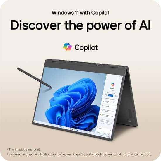 LG Gram Pro 16T90TP-G Intel Core Ultra 7 255H Hybride (2-in-1) 40,6 cm (16″) Touchscreen WQXGA 16 GB LPDDR5x-SDRAM 1 TB SSD Wi-Fi 7 (802.11be) Windows 11 Home Brits Engels Zwart - foto 4