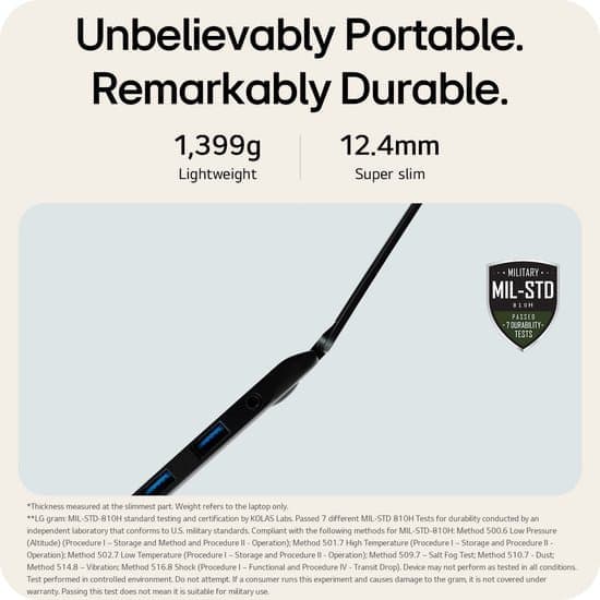 LG Gram Pro 16T90TP-G Intel Core Ultra 7 255H Hybride (2-in-1) 40,6 cm (16″) Touchscreen WQXGA 16 GB LPDDR5x-SDRAM 1 TB SSD Wi-Fi 7 (802.11be) Windows 11 Home Brits Engels Zwart - foto 5