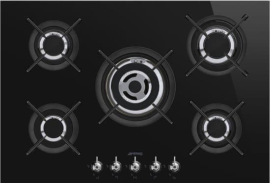 Smeg PV375CNDE kookplaat Zwart Ingebouwd 70 cm Gaskookplaat 5 zone(s)