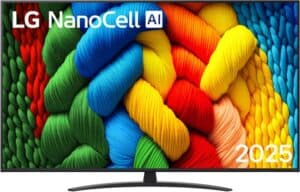 LG NanoCell AI 65NANO81A6A 165,1 cm (65") 4K Ultra HD Smart TV Wifi Zwart